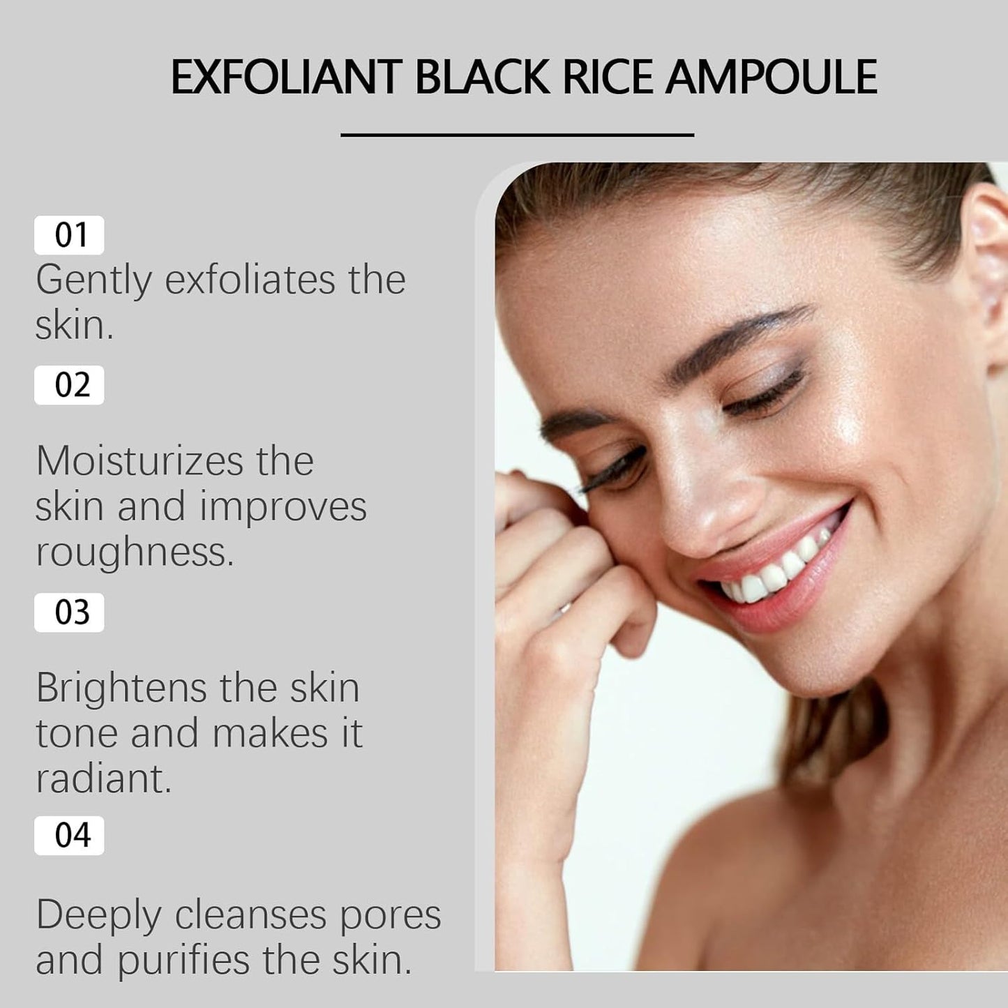 Peel Shot Glow Rice Exfoliating Face and Body Scrub with White and Black Rice - 100ml Exfoliator for All Skin Types, Targets Dead Skin Cells and Blackheads